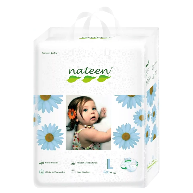 Scutece ecofriendly Nateen Nr.4 7-18 kg 72 buc.